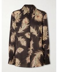 Zimmermann - Valiant Printed Silk-Satin Shirt - Lyst