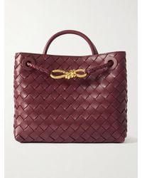 Bottega Veneta - Andiamo Kleine Tote Aus Intrecciato-Leder Mit Verzierung - Lyst