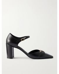 Ferragamo - Migea 70 Buckle-Detailed Leather Pumps - Lyst
