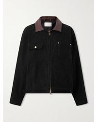Aimé Leon Dore - Ranch Leather-Trimmed Cotton-Canvas Jacket - Lyst