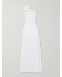 Maygel Coronel - Adda One-Shoulder Appliquéd Stretch-Jersey Maxi Dress - Lyst
