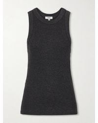 Agolde - Leigh Ribbed Jersey Tank Top - Lyst