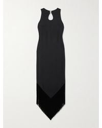 ‎Taller Marmo - Taormina Fringed Crystal-Embellished Crepe Gown - Lyst