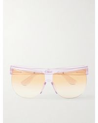 Chloé - Pilot D-Frame Injected Sunglasses - Lyst