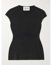 TOVE - Deca Stretch-Jersey Top - Lyst