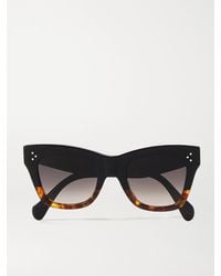 Celine - Oversized Cat-Eye Acetate Sunglasses - Lyst