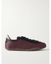 adidas Originals - Y-3 Tokyo Leather-Trimmed Satin Sneakers - Lyst