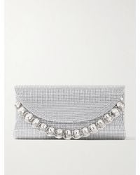 Judith Leiber - Taylor Clutch Aus Satin Mit Kristallen - Lyst