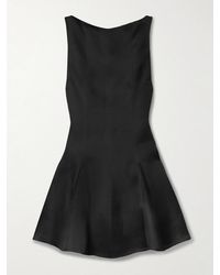 KHAITE - Mags Paneled Silk-Gazar Mini Dress - Lyst