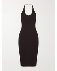 Gucci - Crepe-Jersey Halterneck Midi Dress - Lyst
