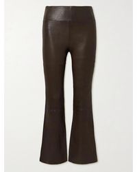 SPRWMN - Leather Flared Pants - Lyst
