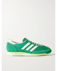 adidas Originals - Sl 72 Og Suede And Leather-Trimmed Canvas Sneakers - Lyst