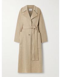 JOSEPH - Spencer Belted Wool And Cashmere-Blend Trench Coat - Lyst