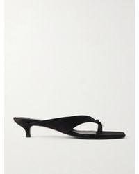 TOTEME - Bow-Detailed Satin Sandals - Lyst