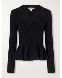 Alaïa - Ribbed Wool-Blend Sweater - Lyst