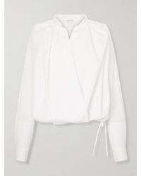 Dries Van Noten - Cotton-Poplin Wrap Shirt - Lyst