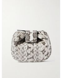 Gabriela Hearst - Soft Demi Snake-Effect Leather Clutch - Lyst