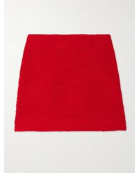 LIBEROWE - Vera Darted Wool-Blend Bouclé-Tweed Mini Skirt - Lyst