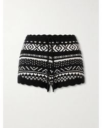 Alix Of Bohemia - Shea Scalloped Cotton-Jacquard Shorts - Lyst