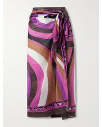 Emilio Pucci - Printed Cotton-Voile Pareo - Lyst