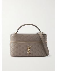 Saint Laurent - Gaby Vanity Mini Quilted Leather Top-Handle Bag - Lyst