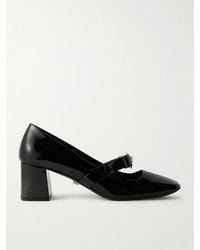 Versace - Gianni Ribbon Patent Leather Dé Pumps - Lyst