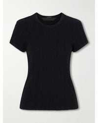 Mother - The Itty Bitty Ringer Ribbed Cotton-Jersey T-Shirt - Lyst