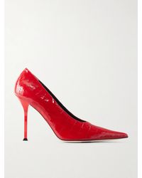 Christen - Helix 95 Croc-Effect Patent-Leather Pumps - Lyst