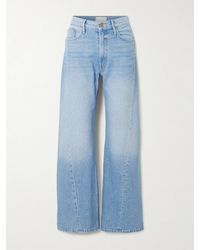 Mother - Snacks! The Lemon Twist Mid-Rise Wide-Leg Jeans - Lyst