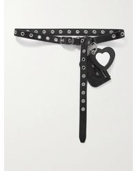Balenciaga - Le Cagole Embellished Crinkled-Leather Belt - Lyst