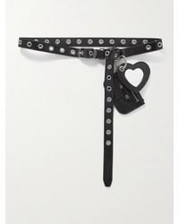 Balenciaga - Le Cagole Embellished Crinkled-Leather Belt - Lyst