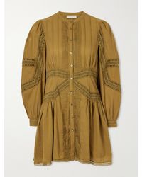 Ulla Johnson - Elysia Broderie Anglaise Cotton Mini Dress - Lyst