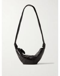 Lemaire - Croissant Small Paneled Leather Shoulder Bag - Lyst