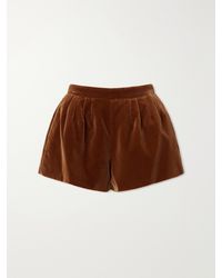 Blazé Milano - Tinker Cotton-Velvet Shorts - Lyst