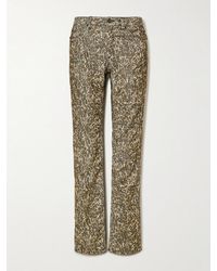 Isabel Marant - Ferni Leopard-Print Cotton-Blend Corduroy Slim-Leg Pants - Lyst