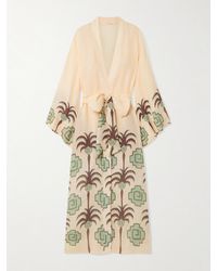 Johanna Ortiz - Boa Whisper Belted Printed Linen Coverup - Lyst