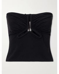 Rick Owens - Alannah Strapless Cut-Out Stretch-Jersey Top - Lyst