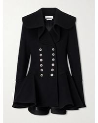 McQueen - Double-Breasted Wool Coat - Lyst