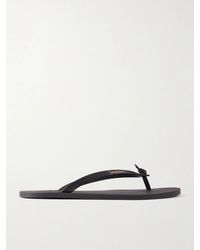Saint Laurent - Pool Leather Flip-Flops - Lyst