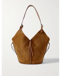 Isabel Marant - 25E Tampa Leather-Trimmed Suede Tote - Lyst