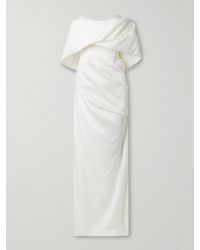 Vivienne Westwood - Sybyl Off-The-Shoulder Draped Satin Gown - Lyst