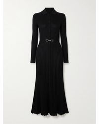 Gabriela Hearst - Tenes Belted Ribbed Silk And Cashmere-Blend Midi Dress - Lyst