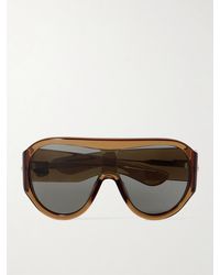 Bottega Veneta - Pilotensonnenbrille Aus Azetat - Lyst