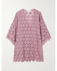 Miguelina - Gianina Cotton Guipure Lace Kaftan - Lyst