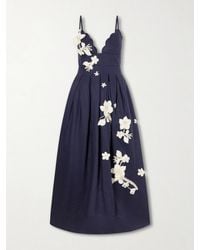Agua Bendita - Sula Cauca Linen-Floral Maxi Dress - Lyst