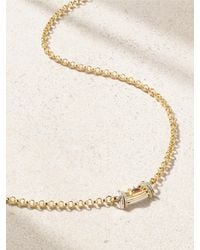L'Atelier Nawbar - Warrior Dawn 18-Karat And Rhodium-Plated, Garnet And Diamond Necklace - Lyst