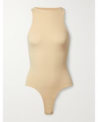 Skims - Fits Everybody Stretch-Satin Jersey Thong Bodysuit - Lyst
