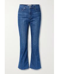 Nili Lotan Denim Hoch Sitzende Bootcut-jeans in Blau Damen Bekleidung Jeans Bootcut Jeans 