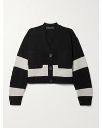 Proenza Schouler - Eco Cropped Striped Wool And Cashmere-Blend Cardigan - Lyst