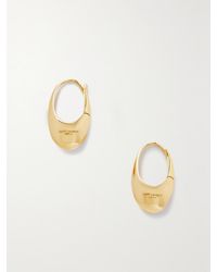 Saint Laurent - Arty Goldfarbene Creolen - Lyst